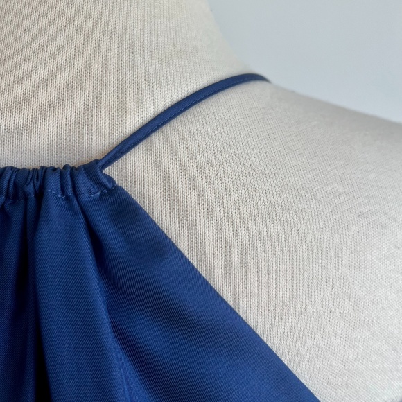 Like-New Blue ‘Club Monaco’ Silk Racer-Back Cami/Tank - Picture 12 of 16